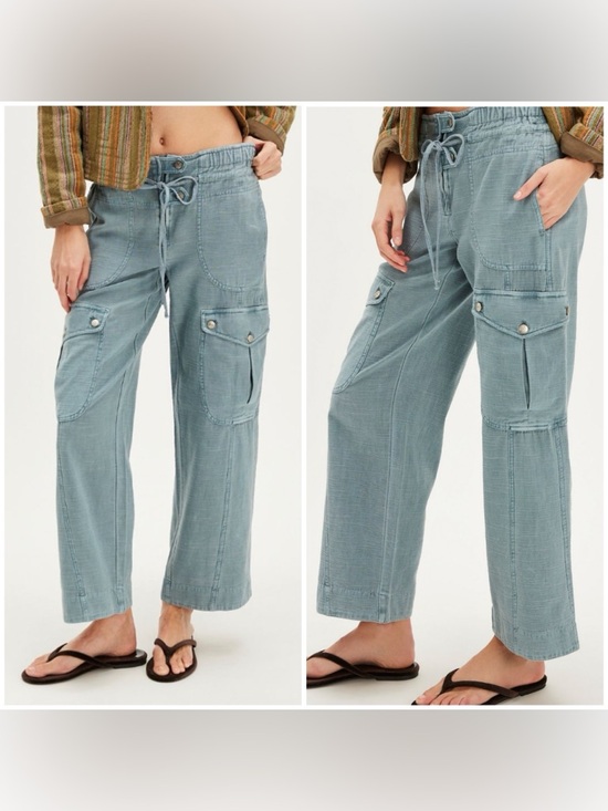 Free People Pants - NWT Free People We The Free Park Ave Pants - autumn sky blue - medium
